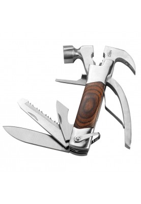 Neo Tools Мультитул, 13в1, молоток, плоскогубці, гайкогубці, кусачки, цвяходер, викрутки 2хSL і PH, пилка, напилок, два ножі, консервний ніж, чохол