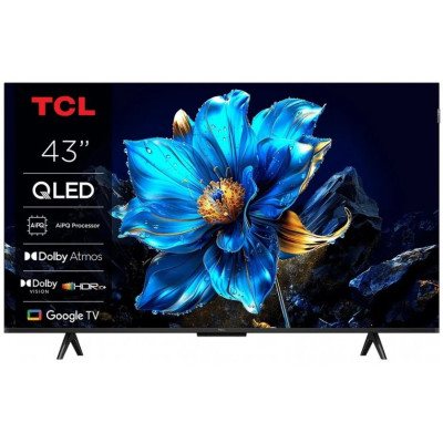 TCL Телевізор 43" TCL QLED 4K 60Hz Smart Google TV Black