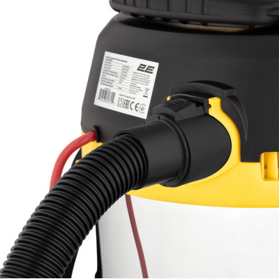 2E Пилосос професійний 2E PowerClean 20S 1200Вт 17кПа контейнер 20л розетка 220В/2000В волозі/сусі