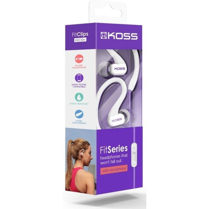 Koss Навушники KSC32iV Fit Mic Violet 195075.101