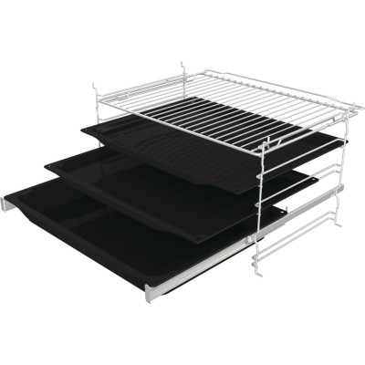 Gorenje Духовий шафа електричний, 77л, A+, пара, дисплей, піроліз, чорний