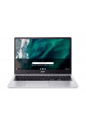 Acer Ноутбук Chromebook CB315-4H 15" FHD IPS, Intel P N6000, 8GB, F128GB, UMA, ChromeOS, сріблястий