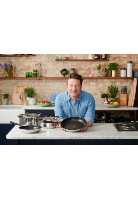 Tefal Каструля Jamie Oliver Home Cook, 8.4 л, з кришкою, нержавіюча сталь, силікон