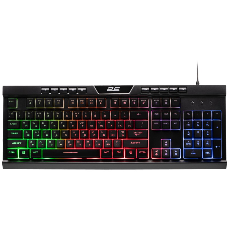 2E Gaming Клавіатура ігрова KG300 LED USB Black Ukr