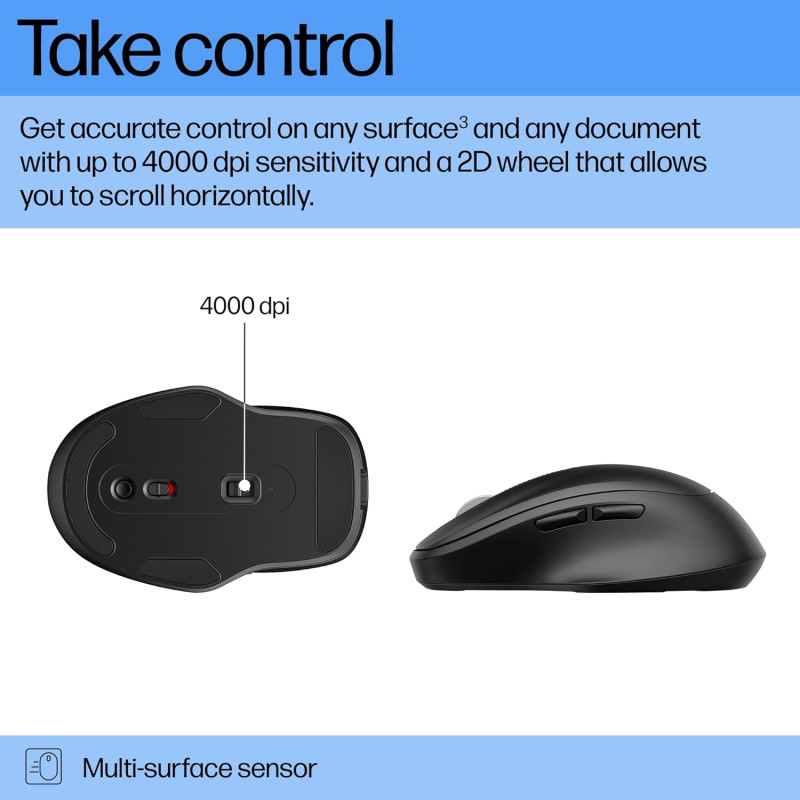 HP Миша 510 Ultra-Fast Rechargeable, USB-A/WL, чорний