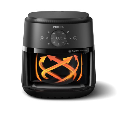 Philips Мультипіч Ovi Dual Steam 1500Вт, чаша-45781л, сенсорне кер., 13 авто. програм, пластик, чорний