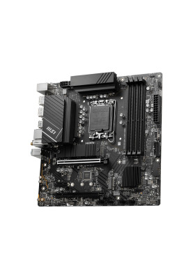 MSI Материнська плата PRO B760M-A WIFI DDR4 s1700 B760 4xDDR4 M.2 HDMI DP WiFi BT mATX