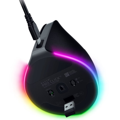 Razer Миша Pro Click V2, USB-A/WL/BT, Vertical Ed., чорний Razer Миша Pro Click V2, USB-A/WL/BT, Vertical Ed., чорний