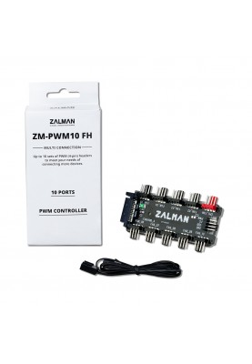 Zalman Контролер PWM ZM-PWM10 FH 10 вентиляторів, 3/4 pin, SATA