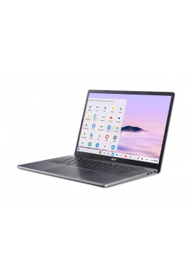 Acer Ноутбук Chromebook Plus CB514-4H 14" FHD IPS, Intel i3-N305, 8GB, F512GB, UMA, ChromeOS, сірий