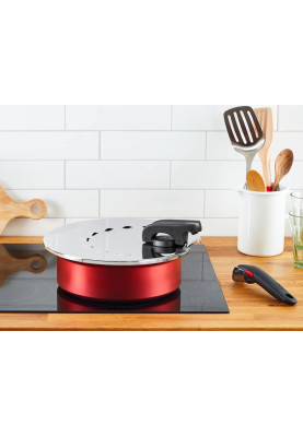 Tefal Кришка із захистом від розбризкування Ingenio, 20-28см, нержавіюча сталь, пластик