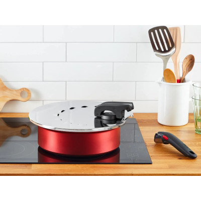 Tefal Кришка із захистом від розбризкування Ingenio, 20-28см, нержавіюча сталь, пластик Tefal Кришка із захистом від розбризкування Ingenio, 20-28см, нержавіюча сталь, пластик