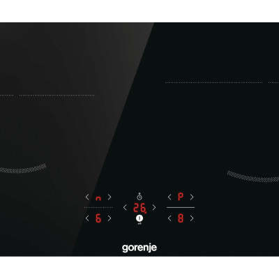 Gorenje Варильна поверхня індукційна, 60см, PowerBoost, TouchControl, поєднання конфорок, чорний