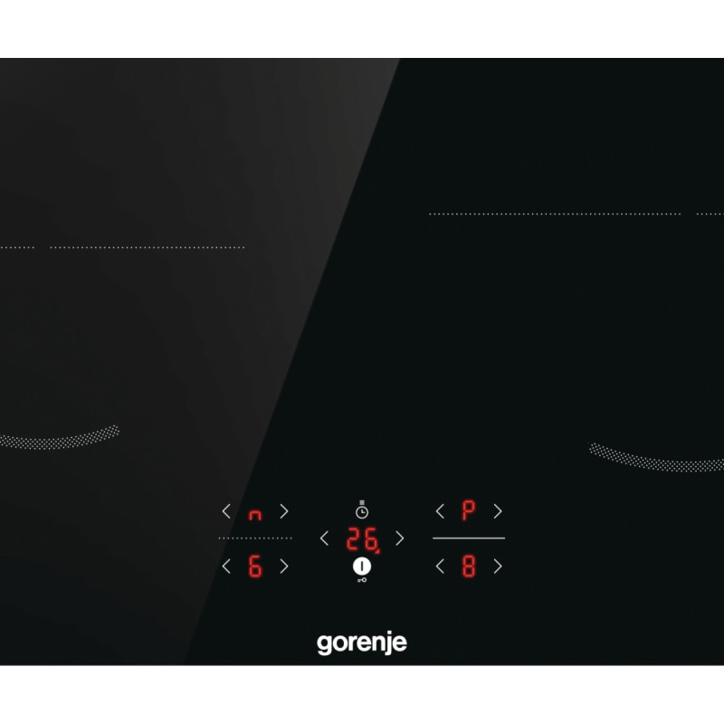Gorenje Варильна поверхня індукційна, 60см, PowerBoost, TouchControl, поєднання конфорок, чорний