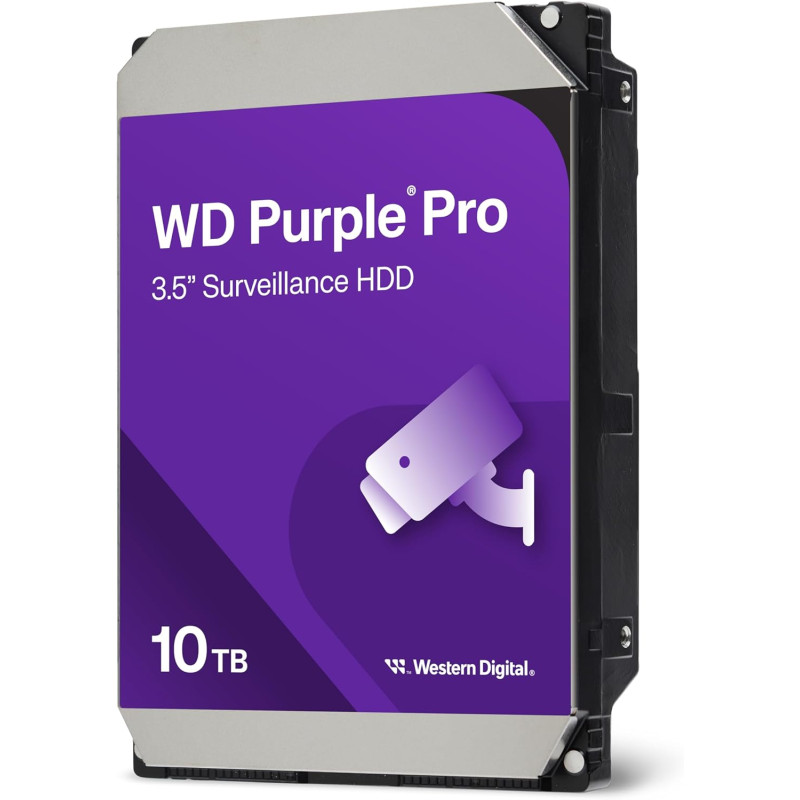 WD Жорсткий диск 10TB 3.5" 7200 512MB SATA Purple Pro Surveillance