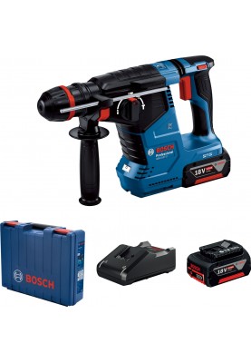 Bosch Перфоратор GBH 187-LI ONE Chuck акумуляторний, 2*18 В 5 Аг, с 2 акб GBA 18V 5.0Ah, 2.4 Дж, 980 об/хв, 2.9 кг