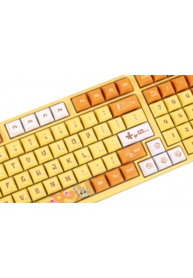 Akko Клавіатура механічна 3098S Sponge Bob 98Key, CS Sponge, USB-A, Hot-swappable, EN/UKR, RGB, Жовтий