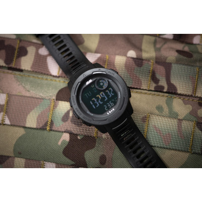 2E Tactical Тактичні годинники Delta X Black з компасом та крокоміром