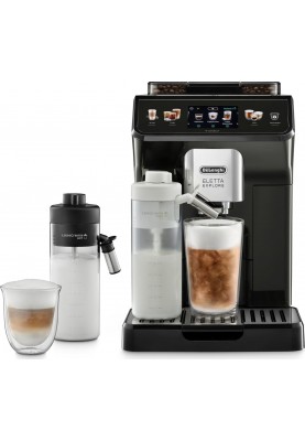 Delonghi Кавомашина Eletta Explore, 1.8л, зерно+мелена, автомат.капуч, авторецептів -50, чорний