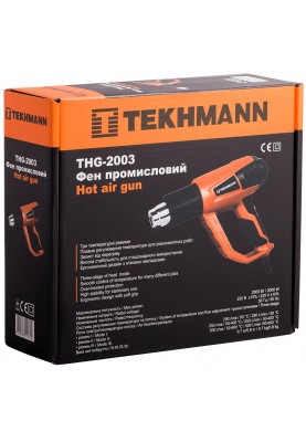 TEKHMANN Фен будівельний THG-2003 2000Вт 50/400/600°С 250/250/500л·хв 0.7кг