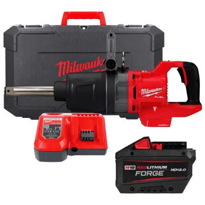 Milwaukee Гвинтоверт ударний аккумуляторний Milwaukee M18 ONEFHIWF1D-121C 18В 2576Нм 0-1200об/хв ЗП M12-18 FC кейс 11.4кг