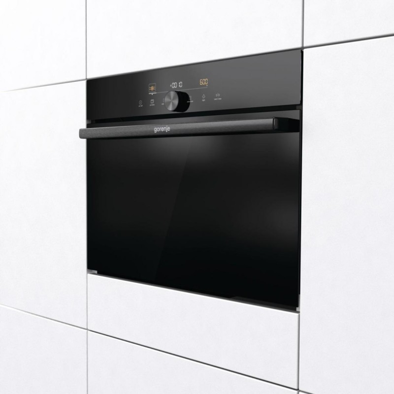 Gorenje Духова шафа електрична компактна, 50л, A+, дисплей, ф-ція мікрохвиль, чорний