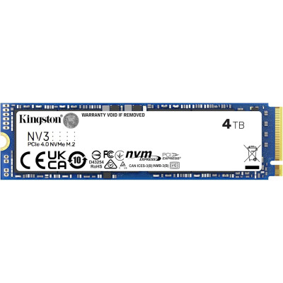 Kingston Накопичувач SSD Kingston M.2 4TB PCIe 4.0 NV3