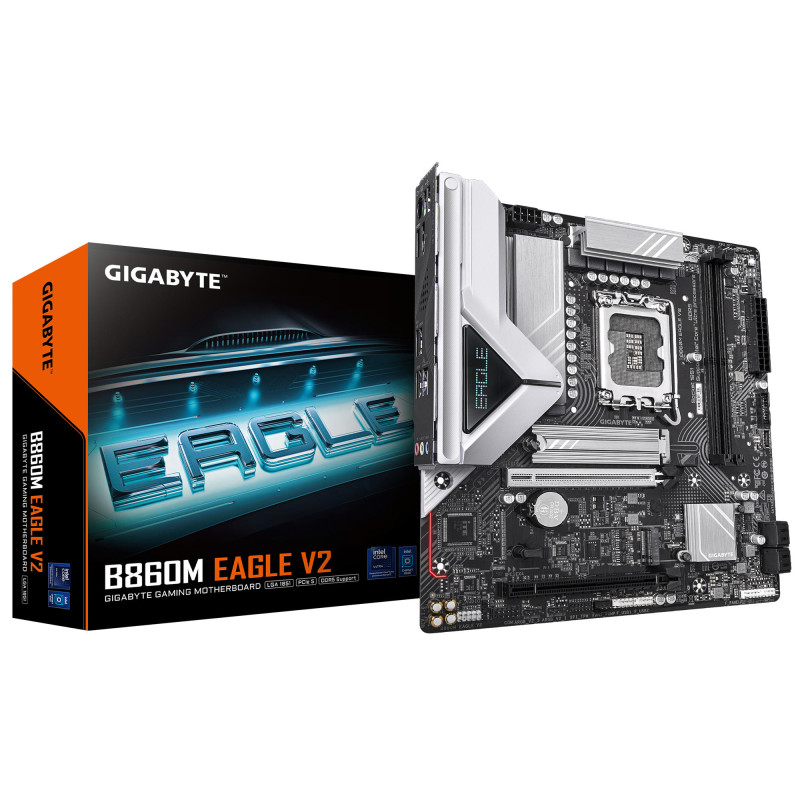 Gigabyte Материнська плата B860M EAGLE V2 s1851 B860 2xDDR5 M.2 HDMI DP mATX