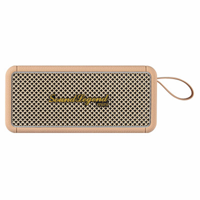 2E Портативна акустична система SoundLegend Mini 40Вт, BT 5.3, TWS, FLAC, MP3, WAV, EQ, PowerBank, IPX6, Коричневий