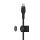 Belkin Кабель USB-С - Lightning, BRAIDED SILICONE, 1m, black
