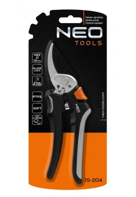 Neo Tools Секатор площинний, d різу 18мм, 200мм, 206г