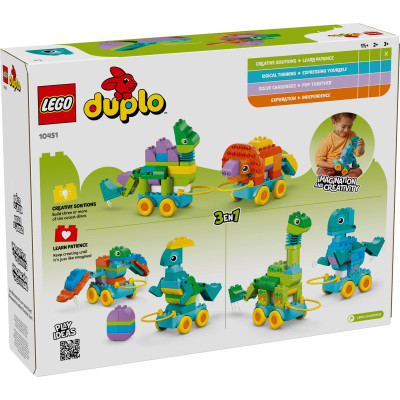 LEGO Конструктор LEGO DUPLO Town Динозаври на колесах 3в1 LEGO Конструктор LEGO DUPLO Town Динозаври на колесах 3в1