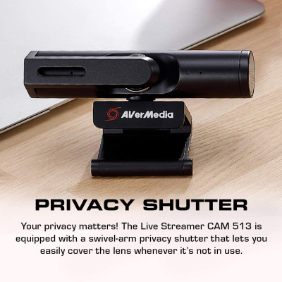 AVerMedia Веб-камера Live Streamer CAM PW513 4K Black