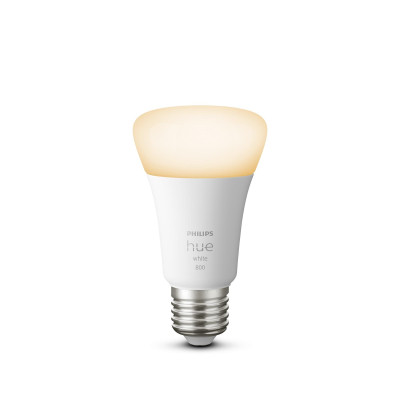 Philips Hue Лампа розумна E27, 9W(60Вт), 2700K, White, ZigBee, Bluetooth, димування