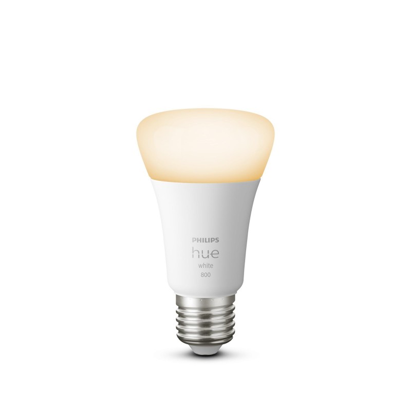 Philips Hue Лампа розумна E27, 9W(60Вт), 2700K, White, ZigBee, Bluetooth, димування