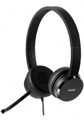 Lenovo Гарнітура ПК стерео On-ear 100, USB, 1.8м, чорний