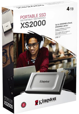 Kingston Портативний SSD Kingston 4TB USB 3.2 Gen 2x2 Type-C XS2000