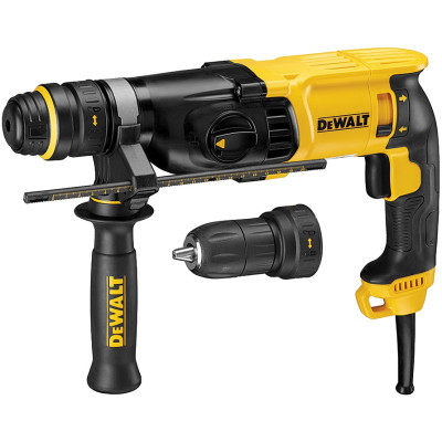 DeWALT Перфоратор DeWalt SDS-Plus 800Вт 2.8Дж 0-5540уд/хв 0-1500об/хв 3 режими кейс 3кг