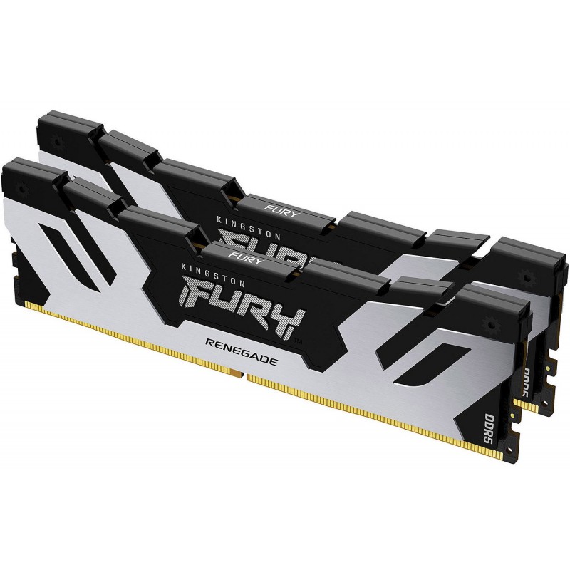 Kingston Пам'ять ПК DDR5 32GB KIT (16GBx2) 8000 FURY Renegade XMP Срібний