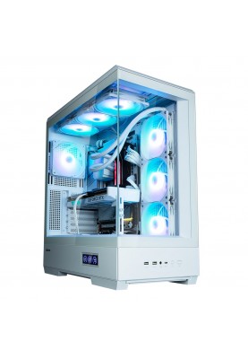 Zalman Корпус P50 DS без БР, 2xUSB3.0, 1xUSBType-C, 4x120мм ARGB, VGA 435мм, LCS ready, TG Side Panel, ATX, білий