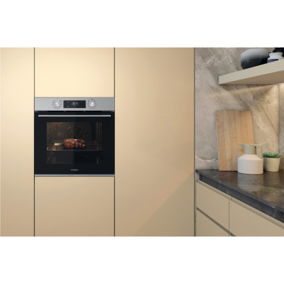 Whirlpool Духова шафа електрична, 71л, A+, дисплей, конвекція, телескопічні напрямні, нерж