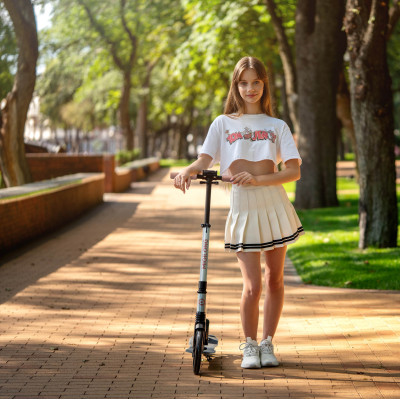 Miqilong Самокат Beagle оливковий