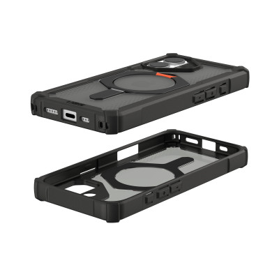 UAG Чохол для iPhone 17, Plasma XTE MagSafe, Black/Pop Orange