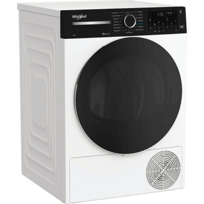 Whirlpool Сушильна машина тепловий насос, 9кг, A+++, 60см, дисплей, люк чорний, білий Whirlpool Сушильна машина тепловий насос, 9кг, A+++, 60см, дисплей, люк чорний, білий