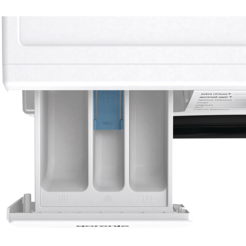 Gorenje Пральна машина фронтальна, 8кг, 1400, A+++, 55см, дисплей, пара, інвертор, білий