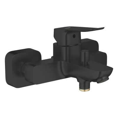 Grohe Змішувач для ванни QuickFix Dice Black, довж. виливу - 167мм, неповоротний, 1 важіль, чорний матовий