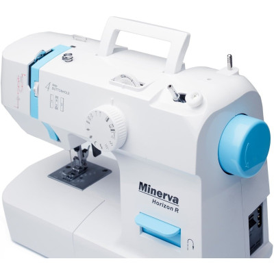 Minerva Швейна машина Horizon R, електромех., 71 Вт, 13 швейних операцій, петля напівавтомат, білий Minerva Швейна машина Horizon R, електромех., 71 Вт, 13 швейних операцій, петля напівавтомат, білий
