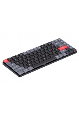 Keychron Клавіатура механічна K3 PRO 84Key, Gateron Blue, BT/USB-A, Hot-swap, Low Profile, QMK, EN/UKR, RGB, Чорний