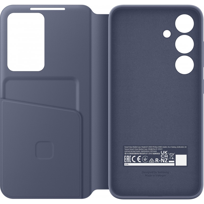 Samsung Чохол для Galaxy S24 (S921), Smart View Wallet Case, фіолетовий