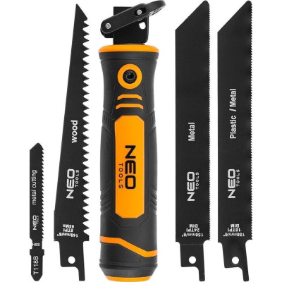 Neo Tools Пила садова тримач, 15см, 24 TPI, 18 TPI, 6 TPI, двокомпонентне руків'я, 0.182кг